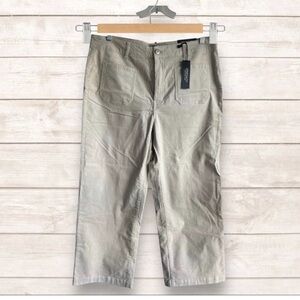 Jones & Co Jones New York 16 Beige Straight Leg corduroy high waist NWT